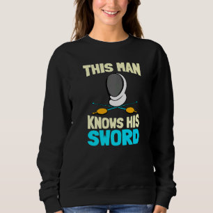 Sudadera Hombres que este hombre conoce su espada, luchador