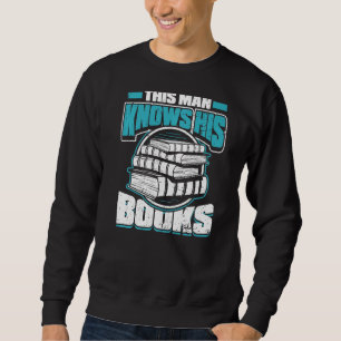 Sudadera Hombres que este hombre conoce sus libros Gusano d