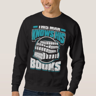 Sudadera Hombres que este hombre conoce sus libros Gusano d
