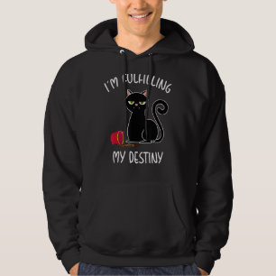 Sudadera Hombres que estoy cumpliendo mi destino de gato sa