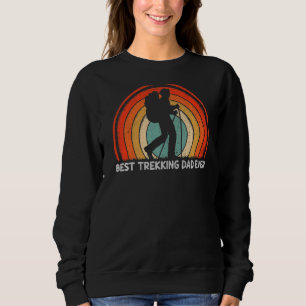 Sudadera Hombres Retro Estilo Vintage Mejor Trekking Dad Si