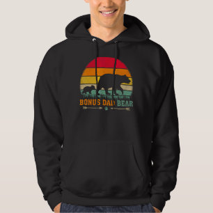 Sudadera Hombres Retro Viejo Oso Animal Bonus Papá