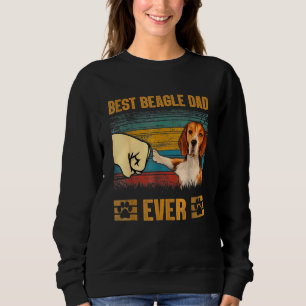 Sudadera Hombres Retro Vintage Mejor Beagle Dad Padres D