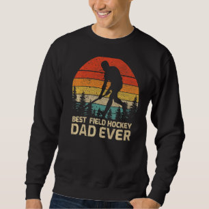 Sudadera Hombres Retro Vintage mejor padre de hockey sobre