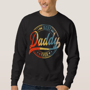 Sudadera Hombres Retro Vintage Mejor Papá Feliz Padre