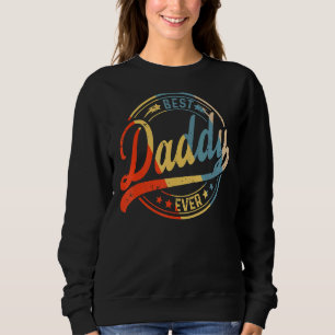 Sudadera Hombres Retro Vintage Mejor Papá Feliz Padre