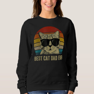 Sudadera Hombres Retro Vintage Mejor Papá Gato Nunca Papá G
