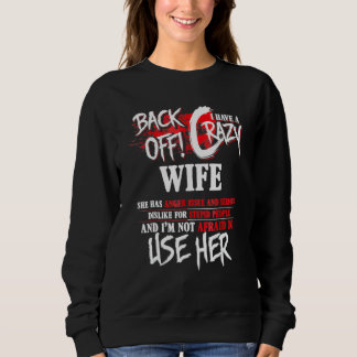 Sudadera Hombres Retroceden Tengo Esposa Loca Para Hombres