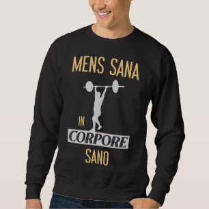 Sudadera Hombres Sana En Corpore Sano Yoga Y Gimnasio