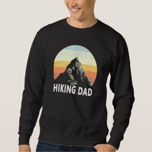 Sudadera Hombres Senderismo Papá Montaña Sunset Círculo Arc