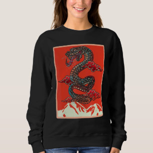 Sudadera Hombres serpientes Patrón de serpientes Anaconda R