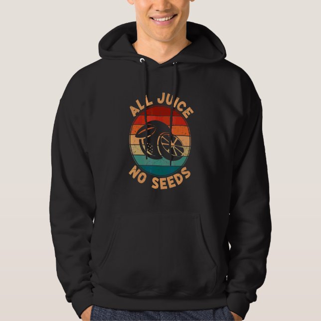 Sudadera Hombres sin semilla todo jugo Vasectomía Post Oper (Anverso)