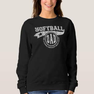 Sudadera Hombres Softball Papá Día del Padre Deporte