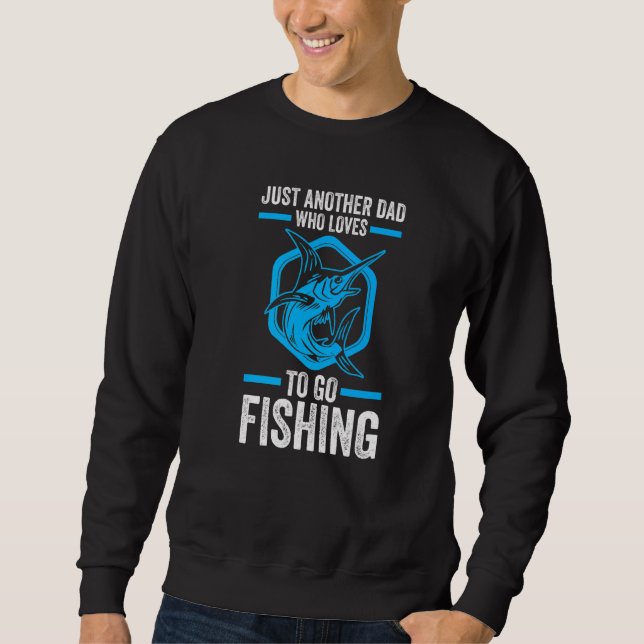 Sudadera Hombres Sólo Un Padre Que Ama El Pescado Pescado P (Anverso)
