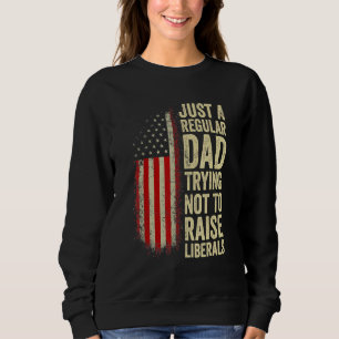 Sudadera Hombres Solo Un Padre Regular Tratando De No Criar