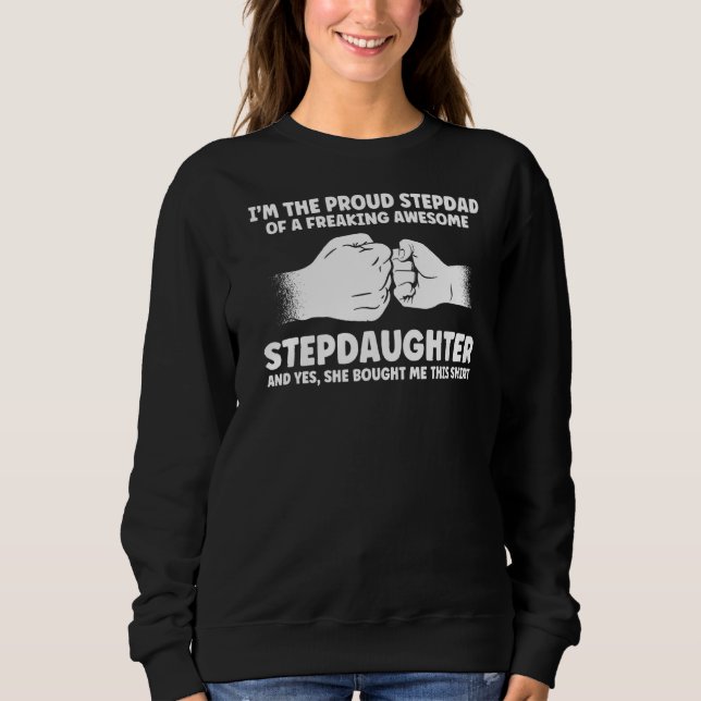 Sudadera Hombres, soy el orgulloso padrastro de Stepfat (Anverso)