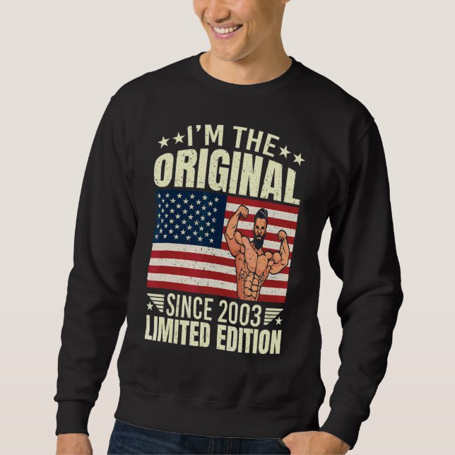 Sudadera Hombres, soy el original desde 2003 Guay Style Ret (Anverso)