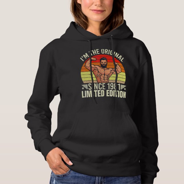 Sudadera Hombres, soy el original desde el retro estilo Gua (Anverso)