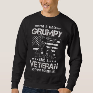 Sudadera Hombres, soy papá gruñón y un padre veterano Veter
