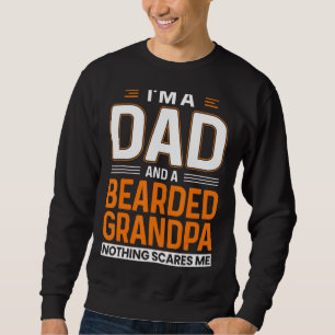 Sudadera Hombres, soy papá y un abuelo con barba.