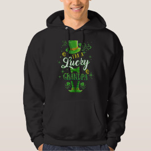 Sudadera Hombres, soy un abuelo afortunado, Leprechaun St P