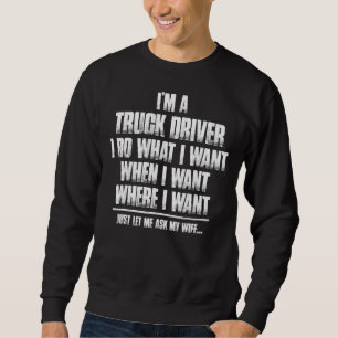 Sudadera Hombres, soy un conductor de camión, hago lo que q