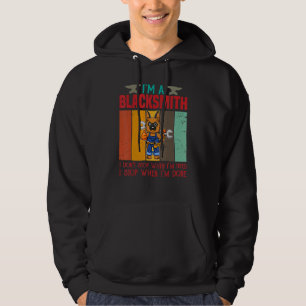 Sudadera Hombres, soy un herrero, no paro cuando estoy cans