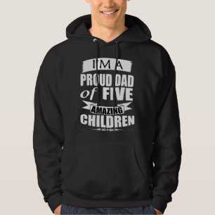 Sudadera Hombres Storecastle Orgulloso Padre De Cinco Hijos