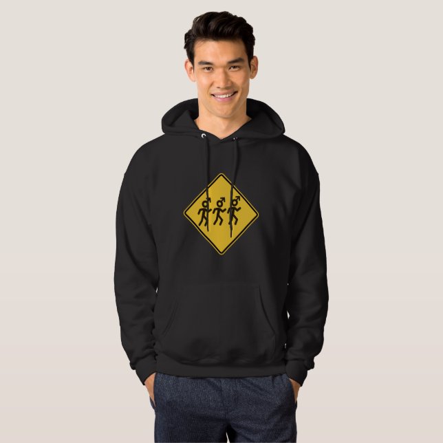 Sudadera Hombres su mamá Warned You About Hoodie (Anverso completo)