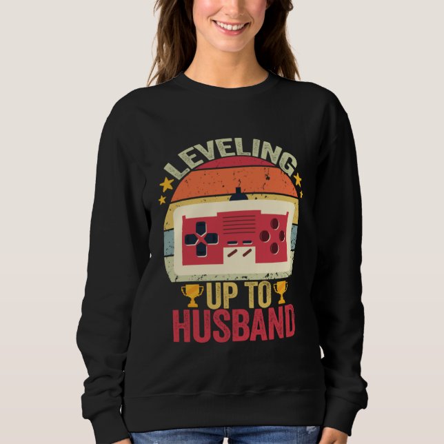Sudadera Hombres Subiendo de Nivel a Fiesta de Despedida de (Anverso)