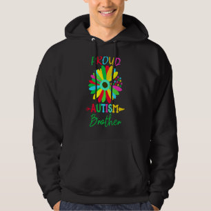 Sudadera Hombres Sunflower Orgulloso Autismo Hermano Autism