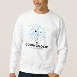 Sudadera Hombres Tech Limpio Cerebro Codificación Gráficos 