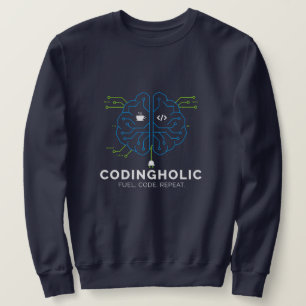 Sudadera Hombres Tecnología Cerebro Circuito Codificación G