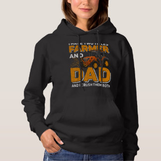 Sudadera Hombres Tengo Dos Títulos Granjero Y Papá Fantasma