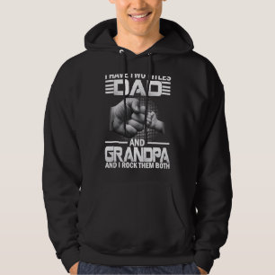 Sudadera Hombres, tengo dos títulos, papá y el día del abue