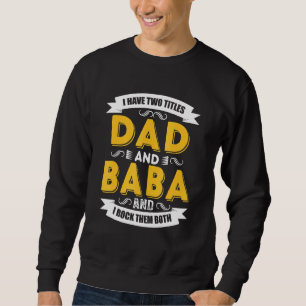 Sudadera Hombres Tengo Dos Títulos Papá Y Padre Vinatge De