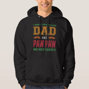 Sudadera Hombres Tengo Dos Títulos Papá Y Paw Abuelo Fa