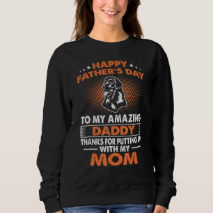 Sudadera Hombres Terranova Perro Papá Feliz Día del Padre