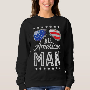 Sudadera Hombres Todo Hombre Americano Gafas De Sol Retro 4