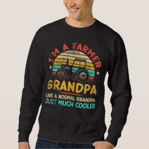 Sudadera Hombres Tractor Granjero Rastreador de Granjas Soy