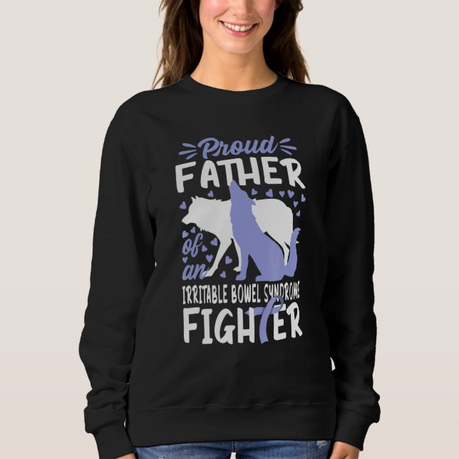 Sudadera Hombres valientes yo padre I Ibs Irritabel Bowel A (Anverso)