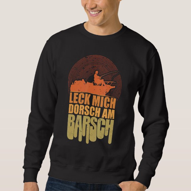 Sudadera Hombres Vean El Cod De Mich En Perch Angler Saying (Anverso)