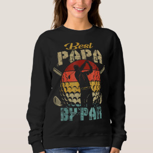 Sudadera Hombres Vintage A Mejor Papa Por Par Golfer Golf F