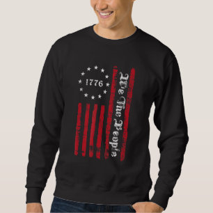 Sudadera Hombres Vintage Bandera Antiestadounidense Patriót