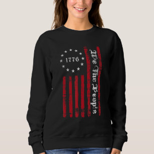 Sudadera Hombres Vintage Bandera Antiestadounidense Patriót