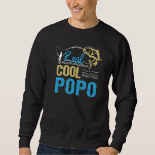 Sudadera Hombres vintage carrete genial Popo pesca papá abu