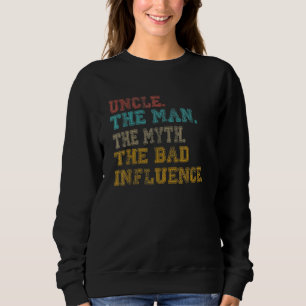 Sudadera Hombres Vintage Divertido Tío Hombre Mito Mala Inf