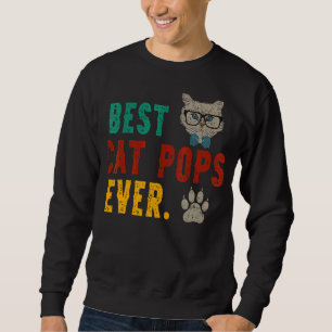 Sudadera Hombres Vintage El Mejor Gato Gato Gatito Hasta Pa