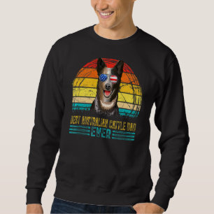 Sudadera Hombres Vintage Mejor Ganado Australiano Papá Nunc