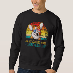 Sudadera Hombres Vintage mejor padre de Corgi que nunca Día